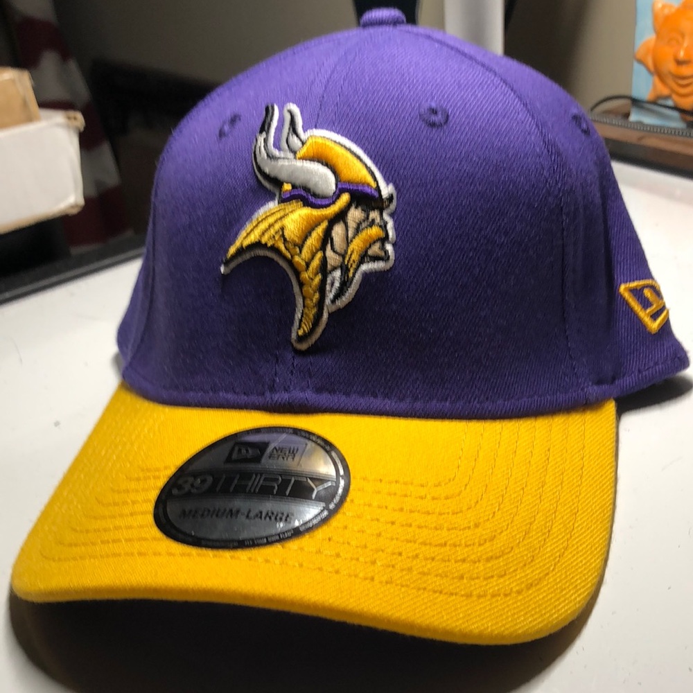 Minnesota Vikings NFL Two Tone All Pro Football Hat Cap Men’s Purple/Yellow M/L
